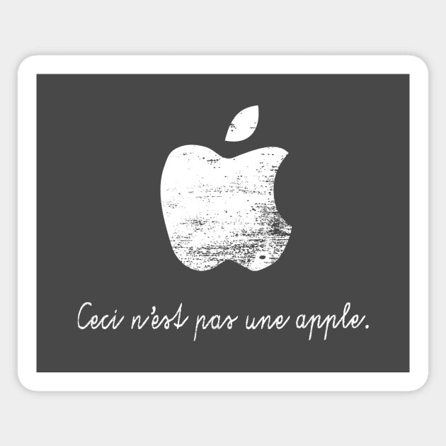 Not an Apple Sticker by BignellArt